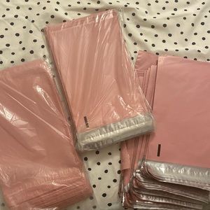 pink poly mailers (over 250)